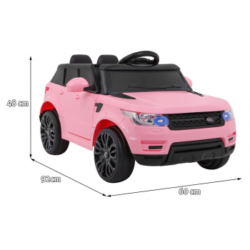 Autko Start Run na akumulator Różowy SUV + Pilot + Funkcje bezpieczeństwa